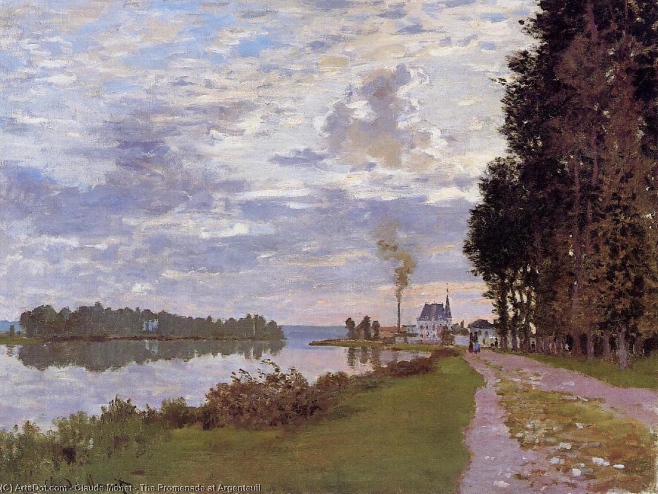 The Promenade At Argenteuil — Клод Моне