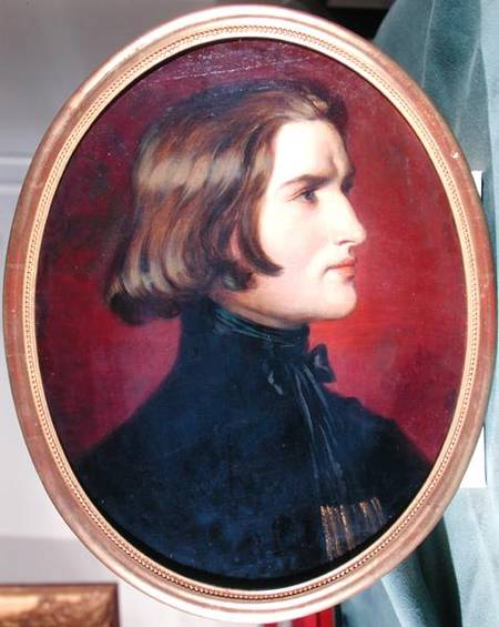 Portrait Of Franz Liszt — Charles Edouard Boutibonne