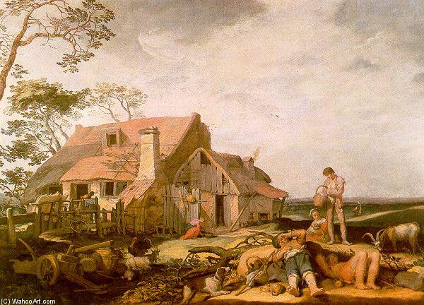 Landscape With Peasants Resting — Abraham Bloemaert