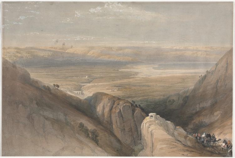 Descent From The Valley Of The Jordan — David Roberts