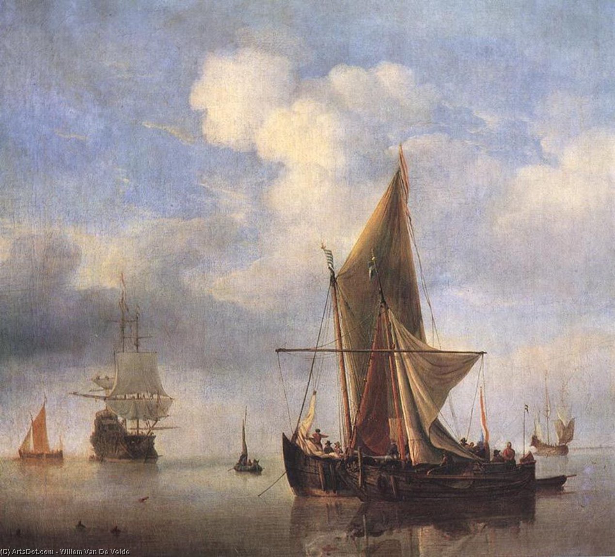 Calm Sea — Виллем Ван Де Вельде Старший