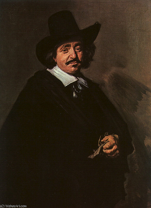 Portrait Of A Man - Oil On Canvas — Frans Hals I
