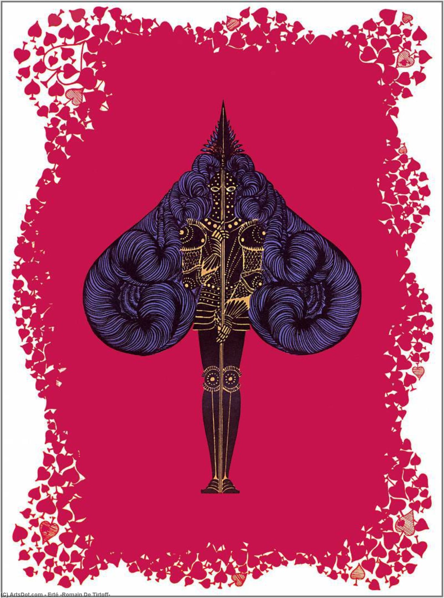 The Aces Spades — Erté