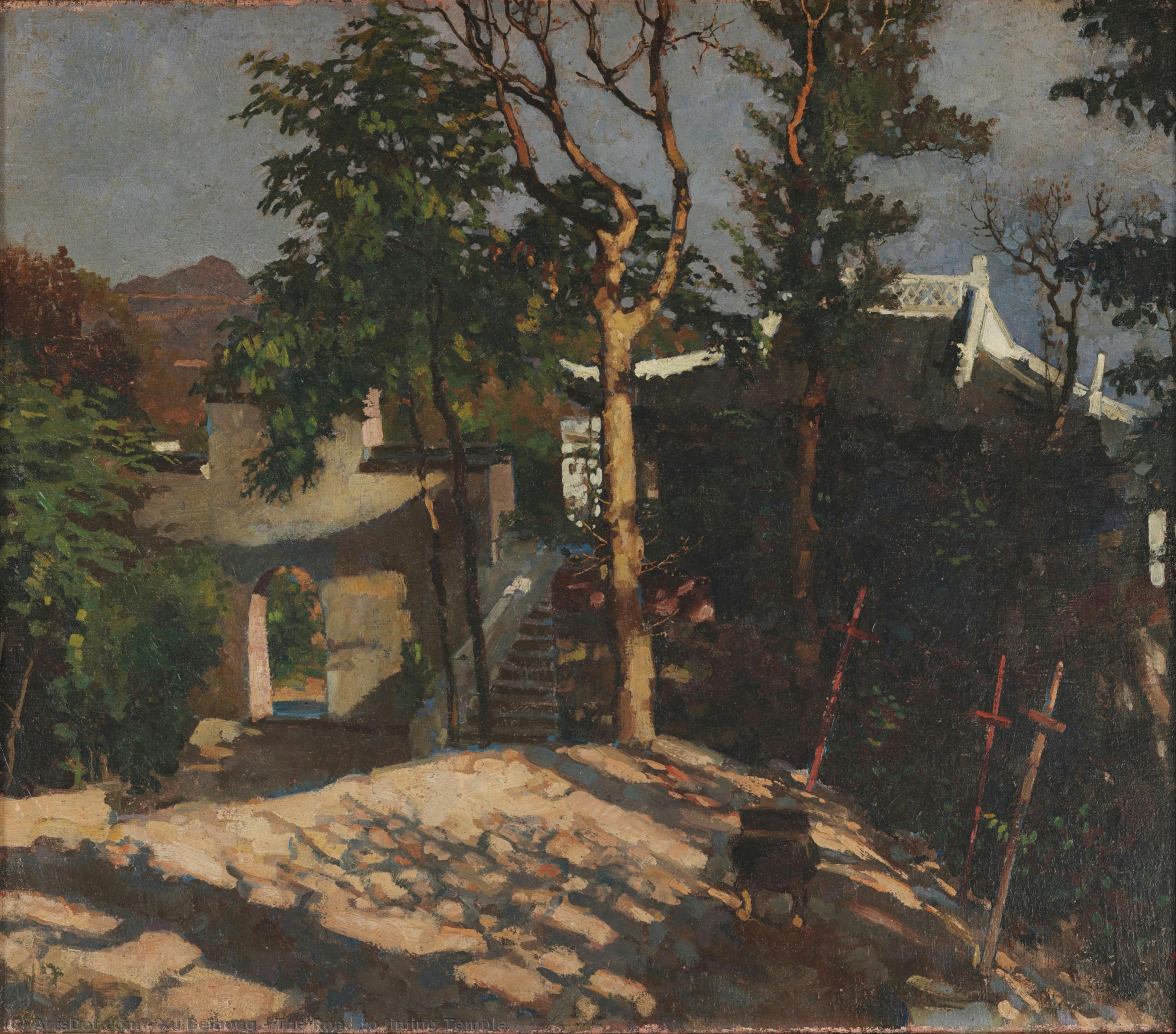 The Road To Jiming Temple — Xu Beihong