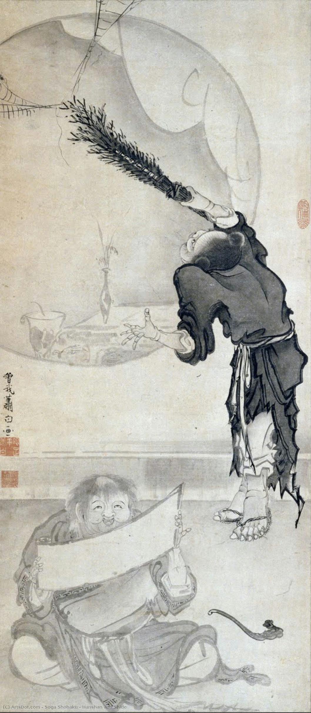Hanshan And Shide — Soga Shōhaku