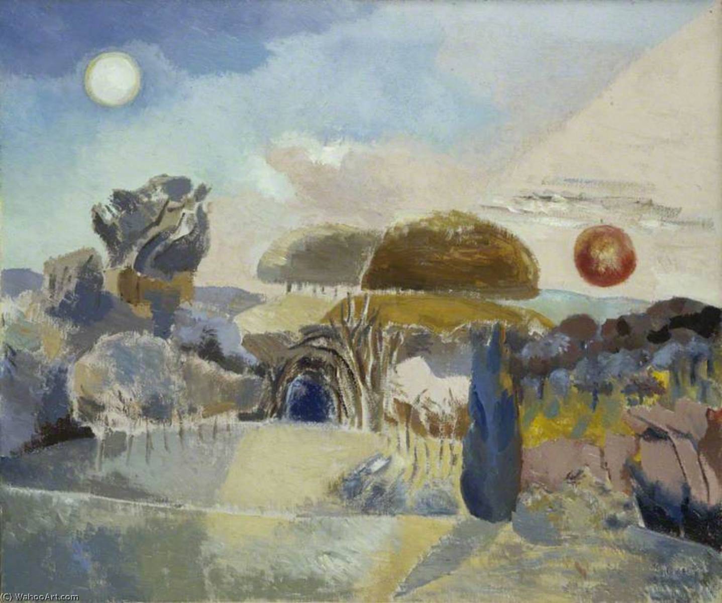 Landscape Of The Vernal Equinox (iii) — Paul Nash