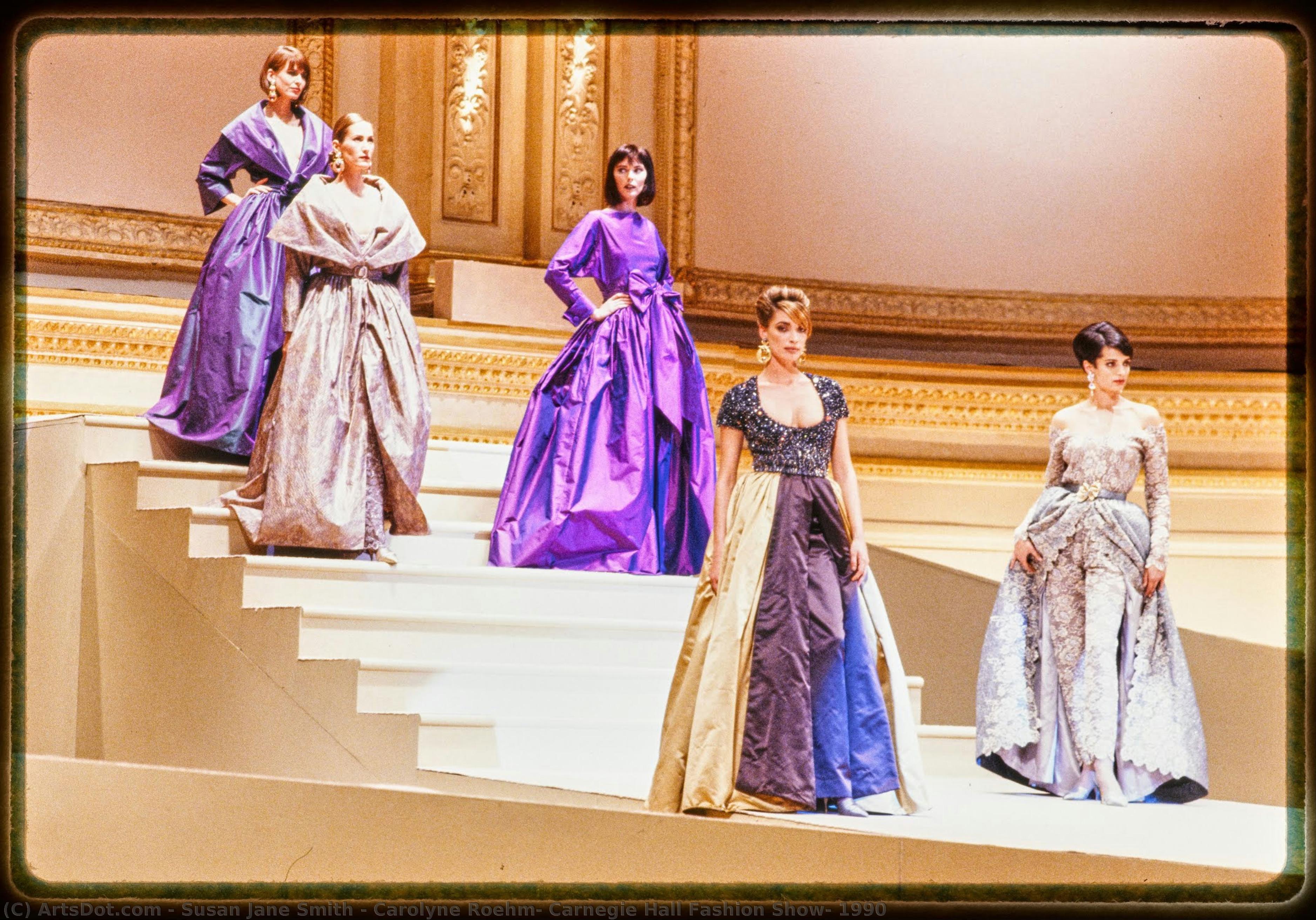 Carolyne Roehm, Carnegie Hall Fashion Show, 1990 — Susan Jane Smith