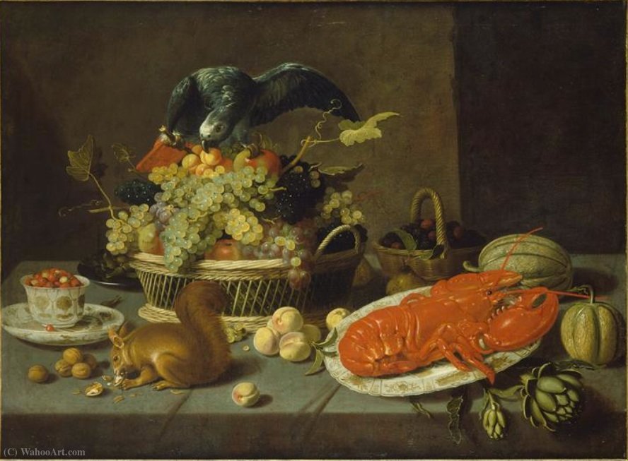 Still Life With Squirrel — Jacob Foppens Van Es