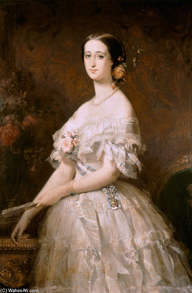 Portrait Of Empress Eugenie — Edouard Louis Dubufe