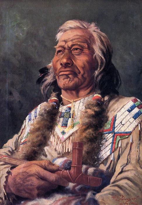 Portrait Of Ak-ene-ah — Frank Tenney Johnson