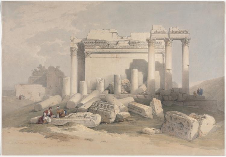 Ruins Of The Eastern Portico Of The Temple Of Baalbec — David Roberts