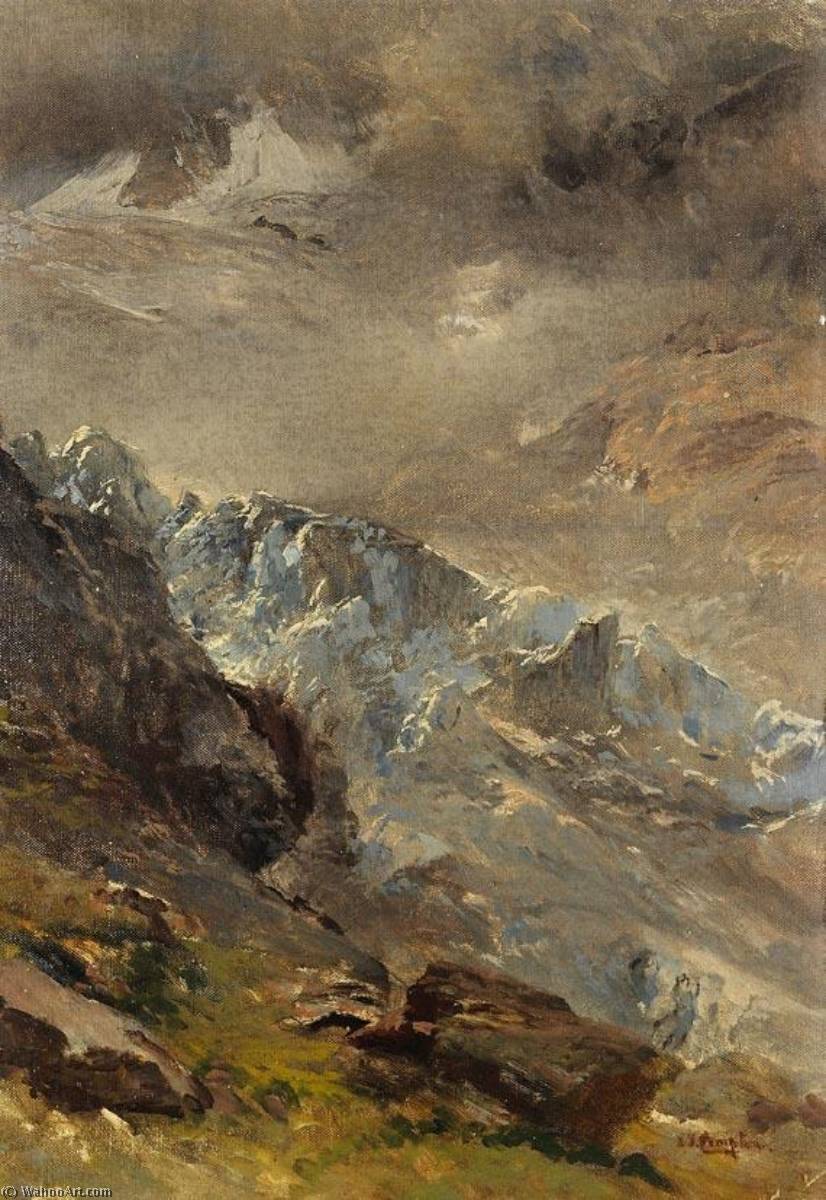 Deutsch Gletscher Studie — Edvard Teodor Kompton