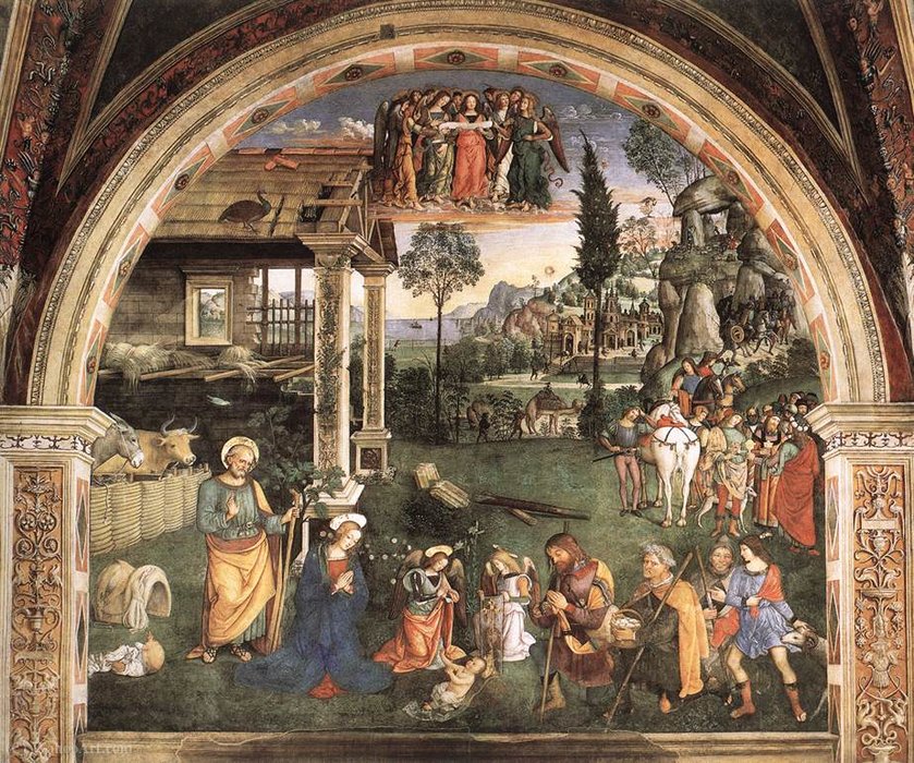 Adoration Of The Child — Pinturicchio