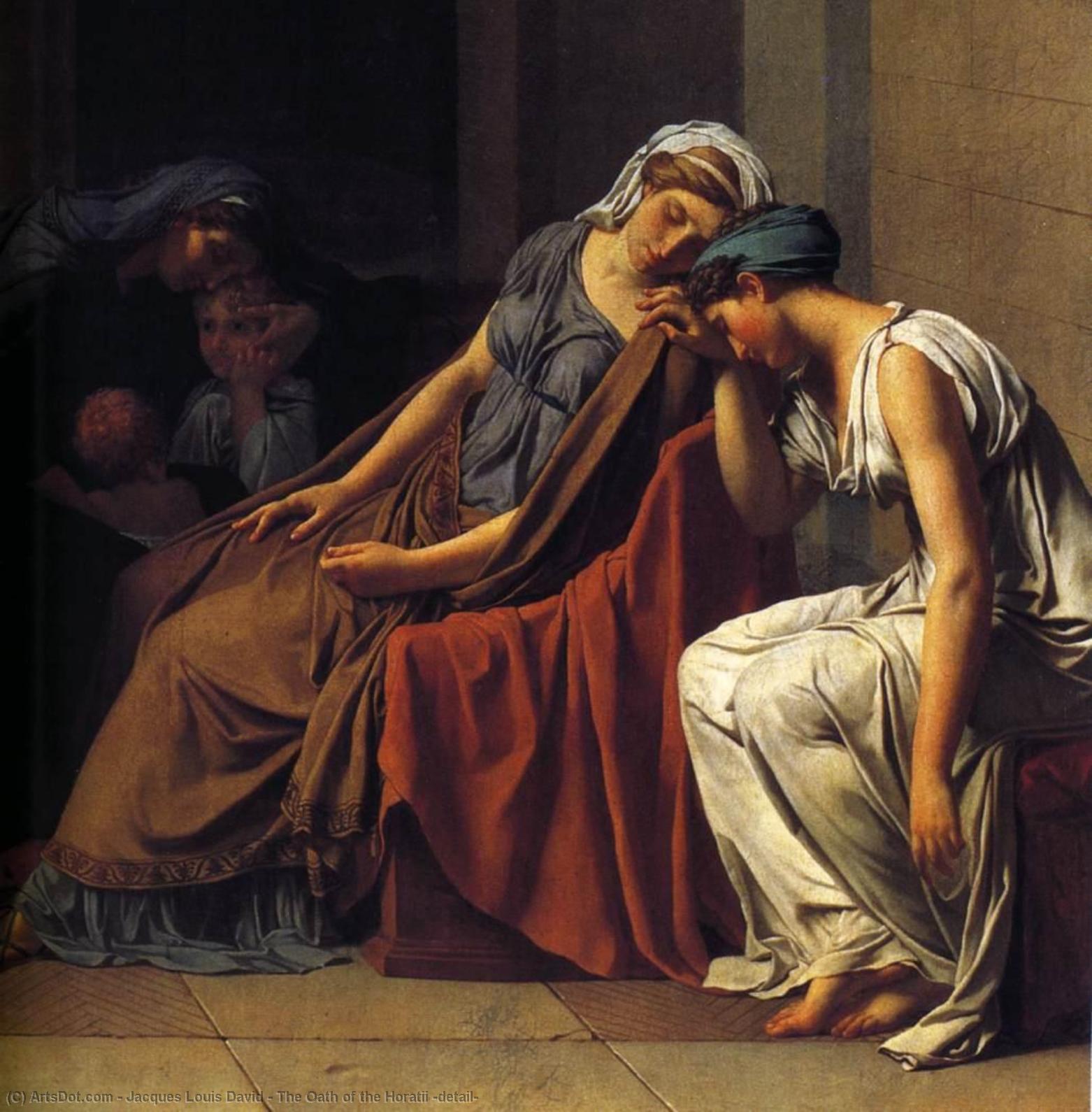 The Oath Of The Horatii (detail) — Jacques-louis David