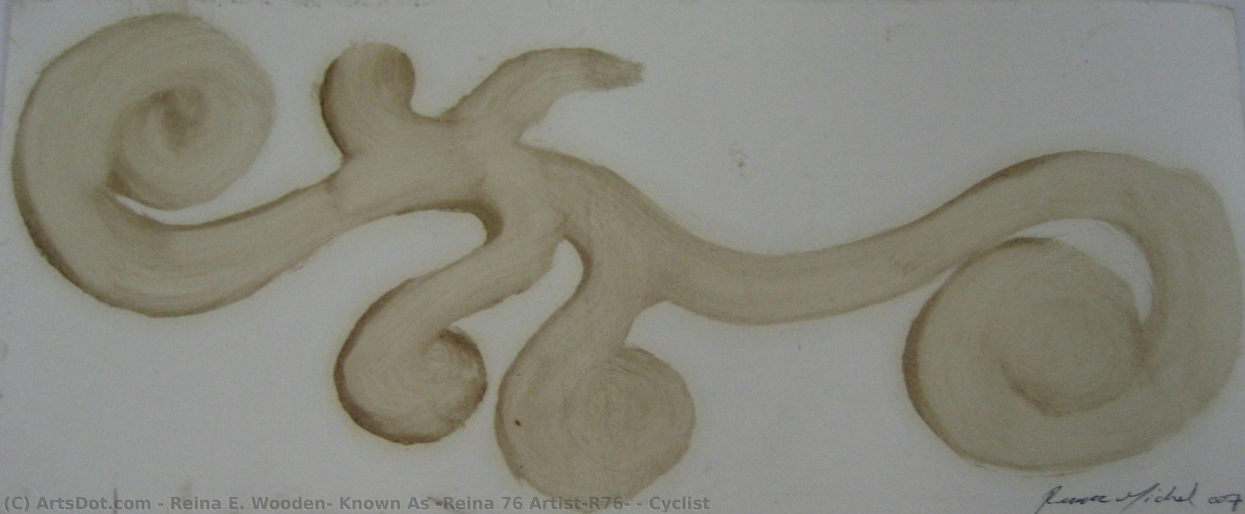Cyclist — Reina E. Wooden, Known As “reina 76 Artist|r76”