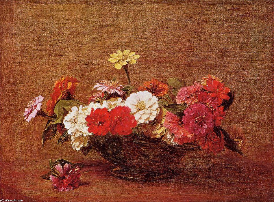 Zinnias — Henri Fantin-latour