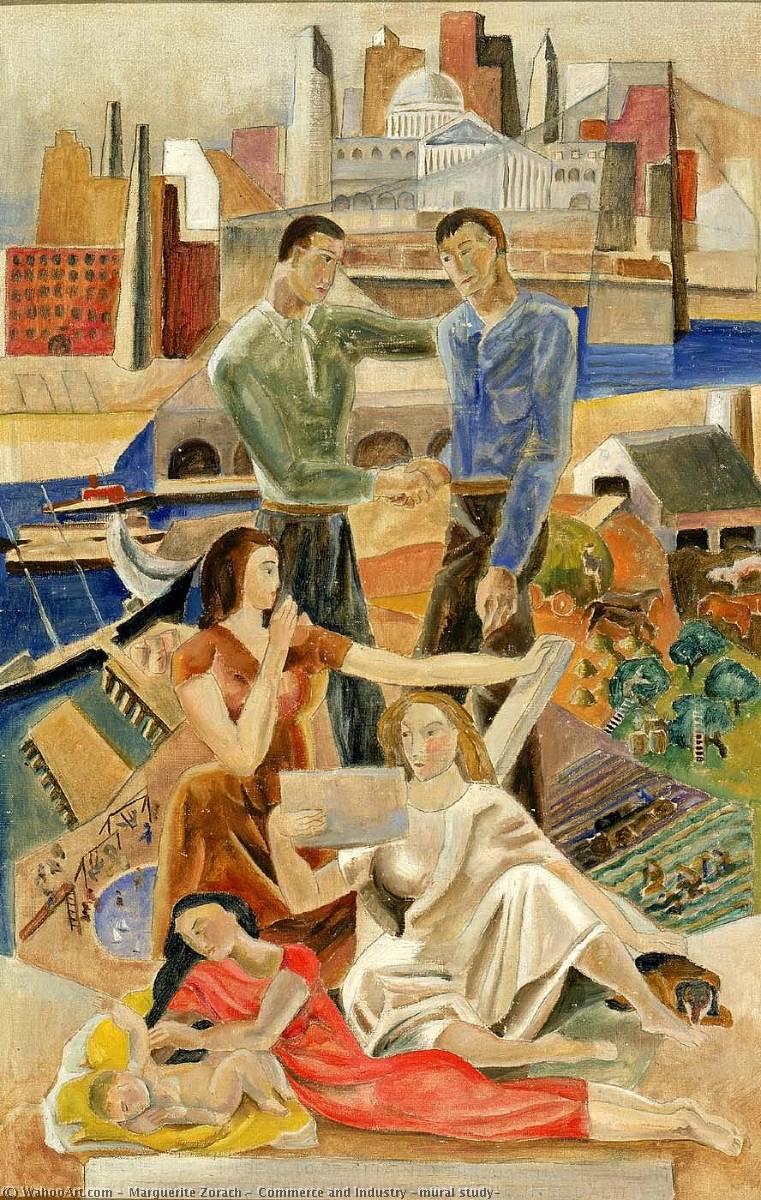 Commerce And Industry (mural Study) — Marguerite Zorach