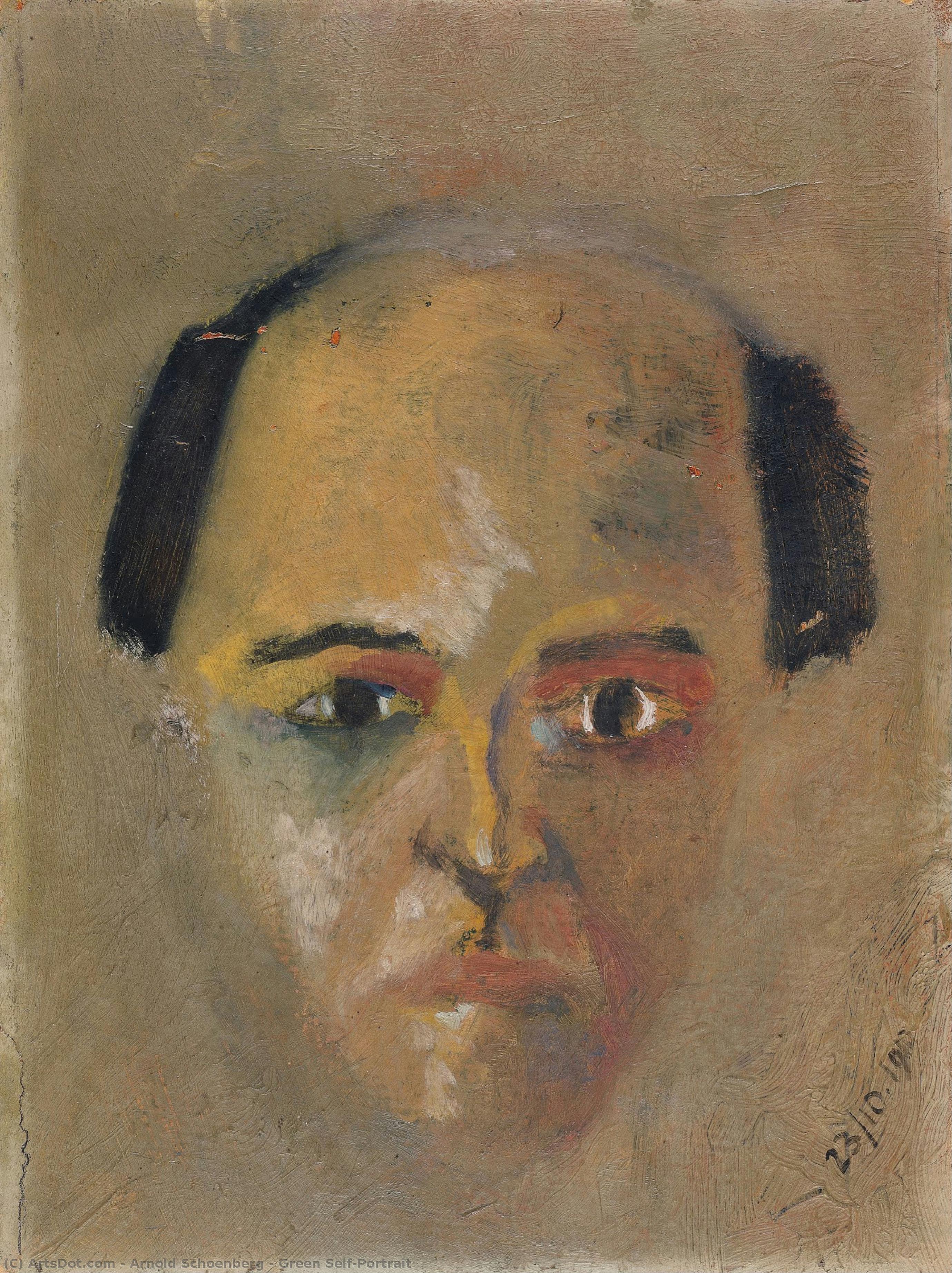 Green Self-portrait — Арнольд Шёнберг