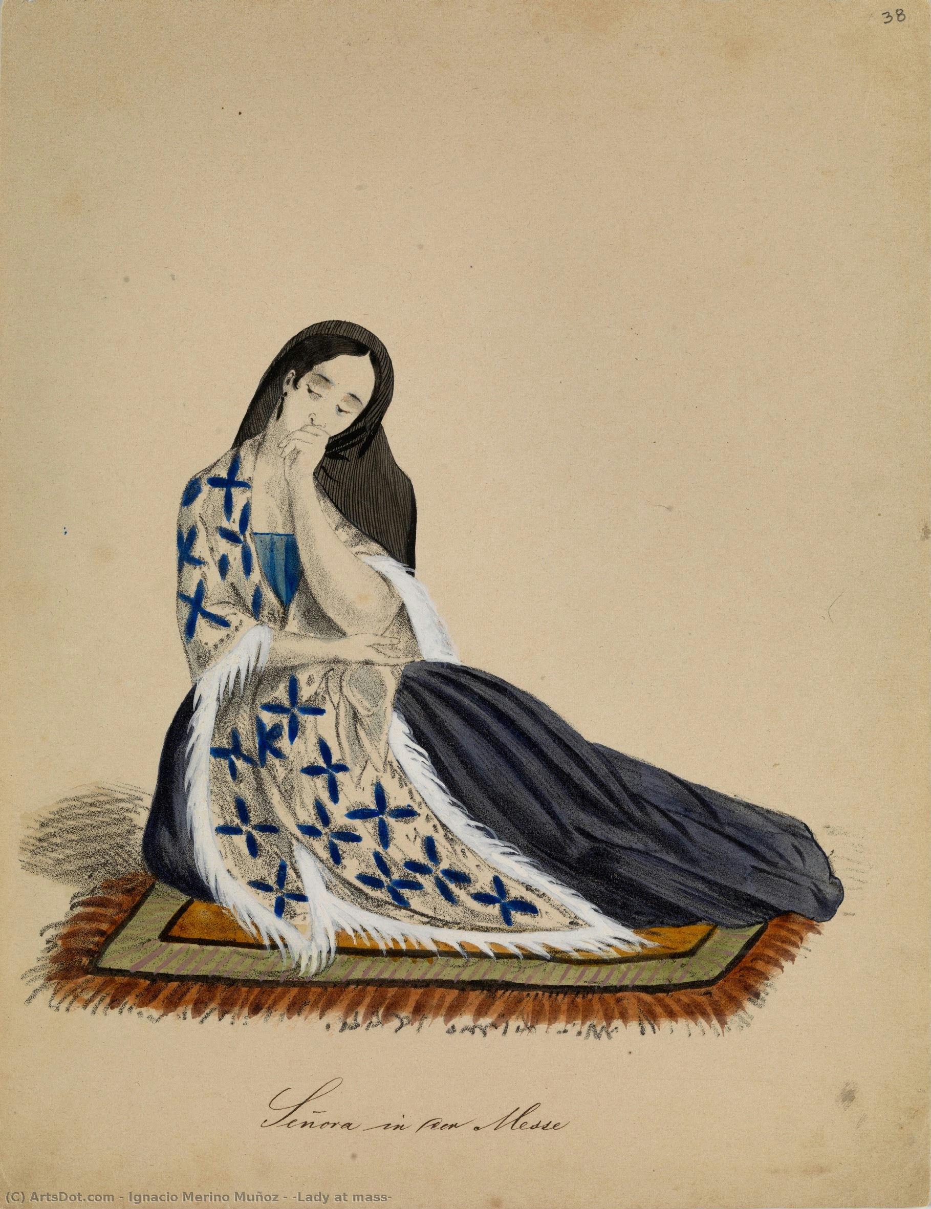 [lady At Mass] — Ignacio Merino Muñoz