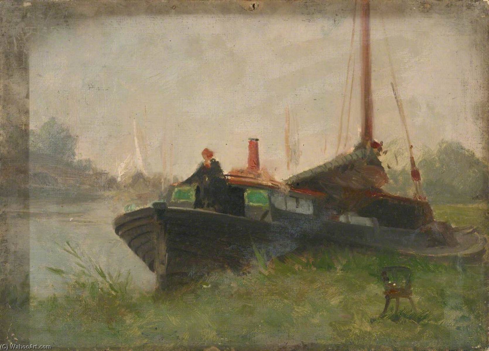 A Barge — John Fraser