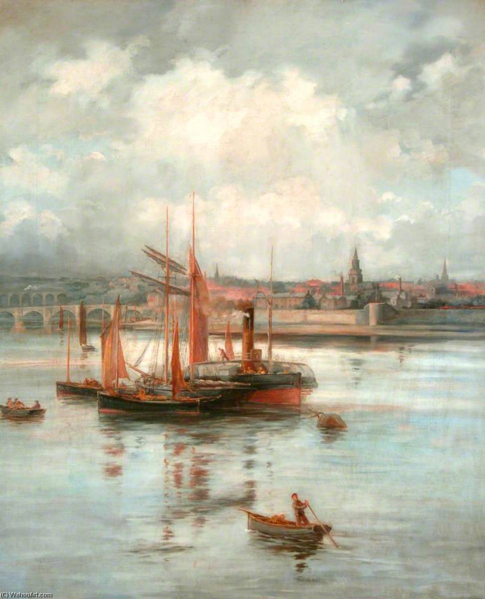 The 'susan' With Fishing Boats — Frank Watson Wood