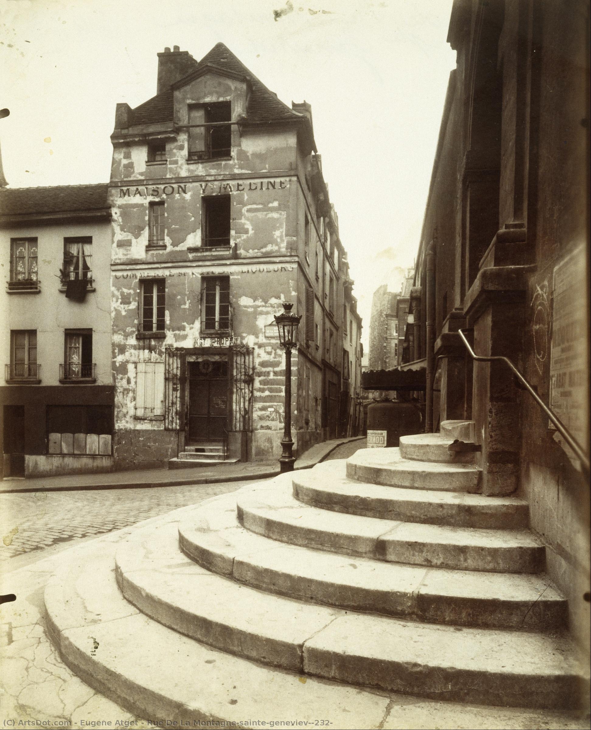 Rue De La Montagne-sainte-genevievè — Eugène Atget
