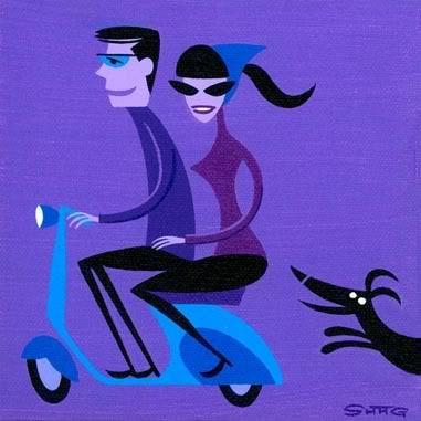 Scooter Duo — Josh Agle (shag)