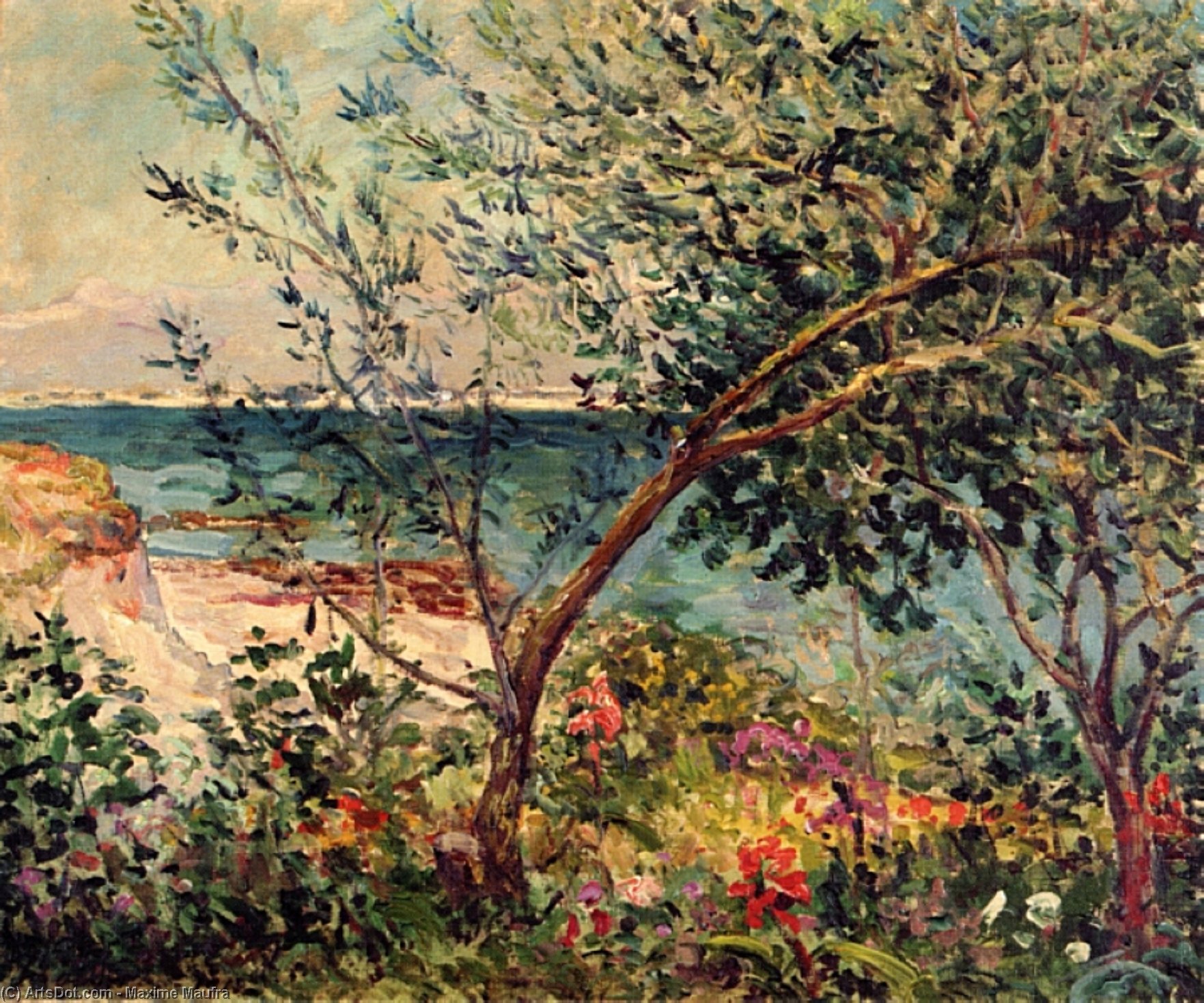Monsieur Maufra's Garden By The Sea — Maxime Emile Louis Maufra