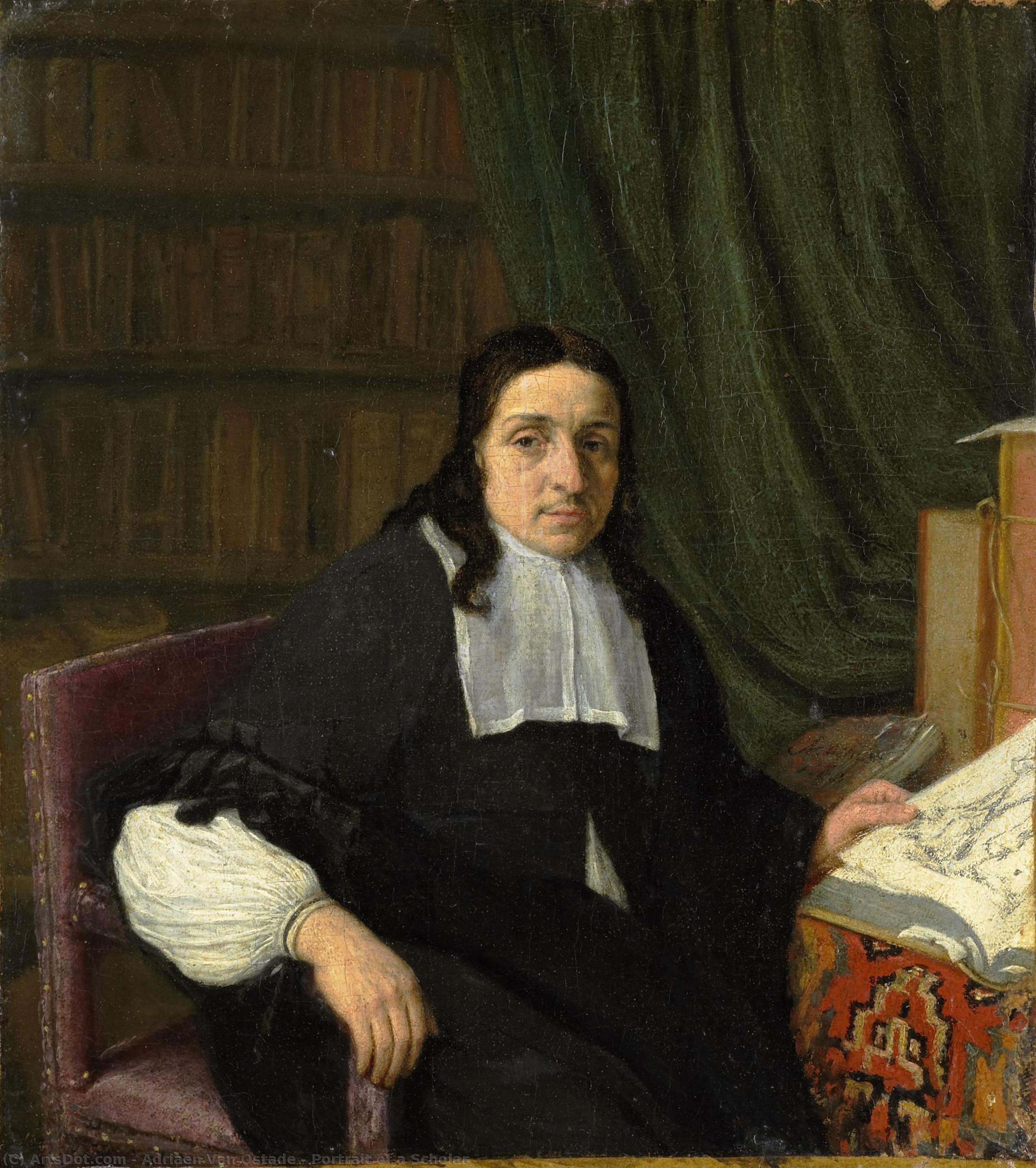 Portrait Of A Scholar — Adriaen Van Ostade