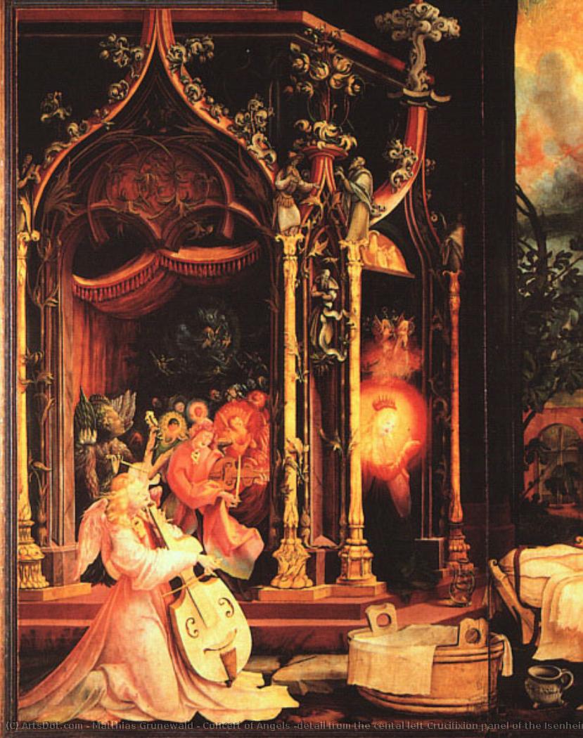 Concert Of Angels (detail From The Cental Left Crucifixion Panel Of The Isenheim Altarpiece) — Matthias Grünewald