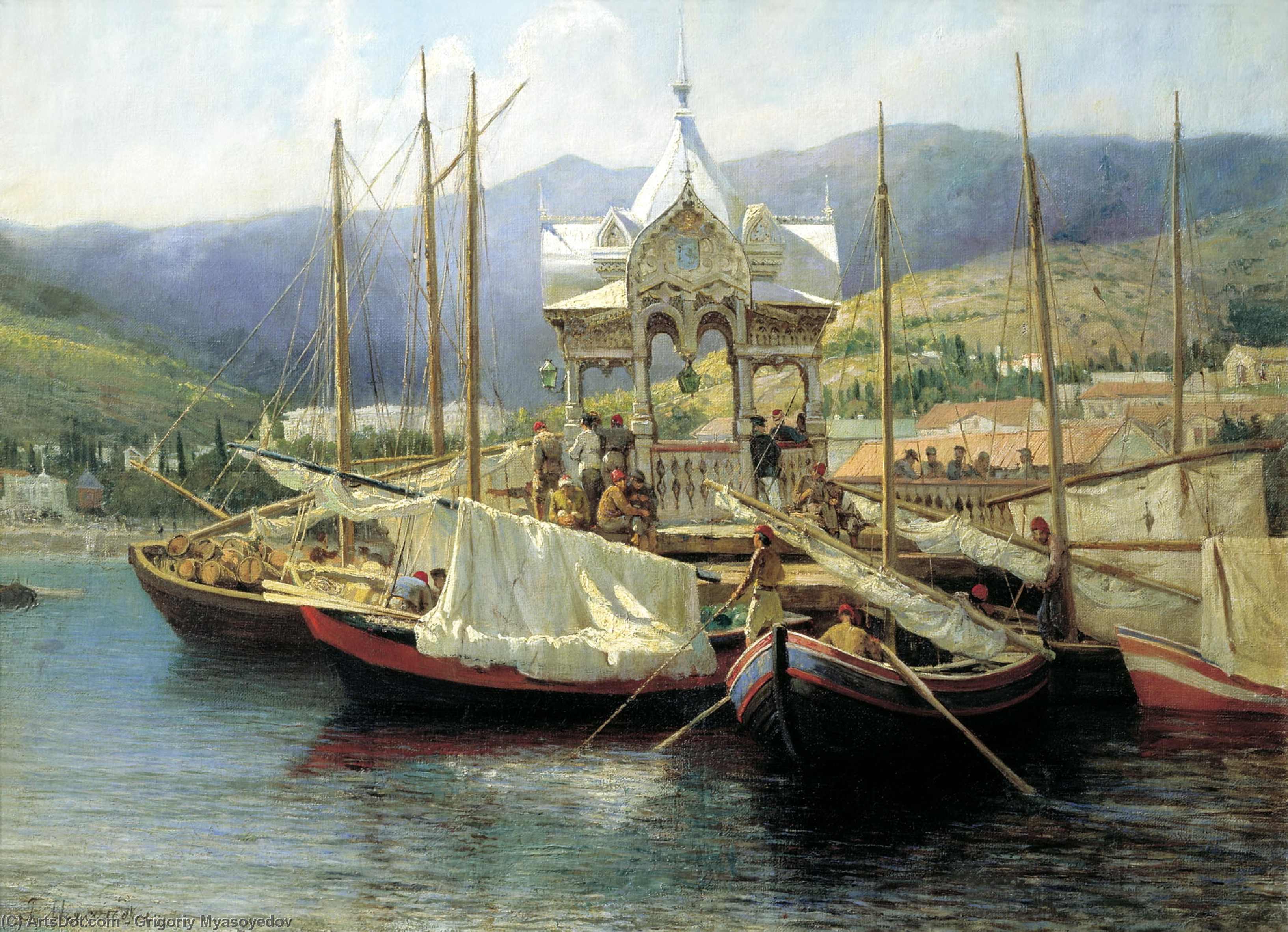 Enbarkement In Yalta — Grigoriy Myasoyedov