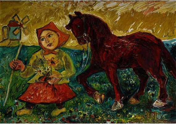 A Red Horse — David Davidovič Burliuk