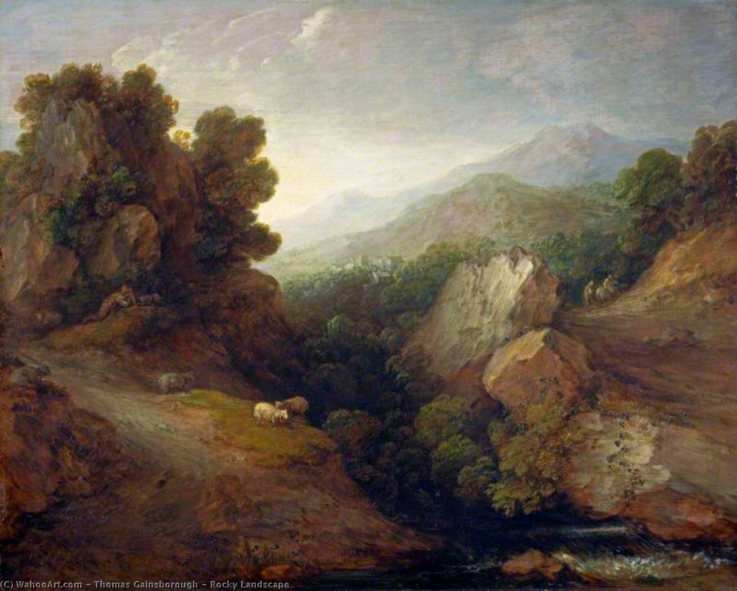 Rocky Landscape — Thomas Gainsborough