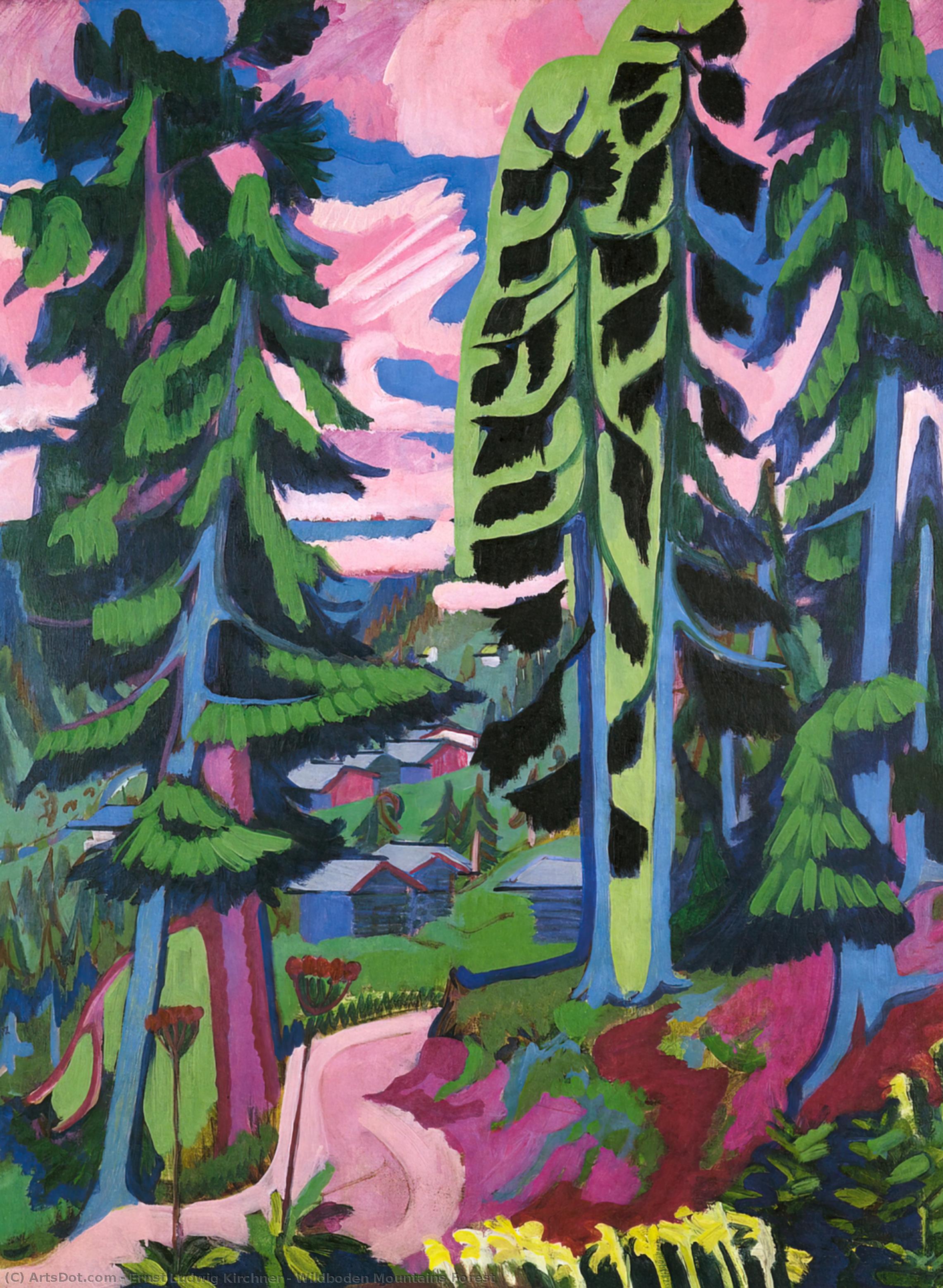 Wildboden Mountains Forest — Ernst Ludwig Kirchner