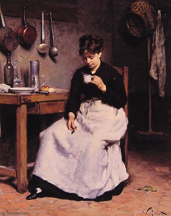 A Cup Of Coffee — Victor Gabriel Gilbert