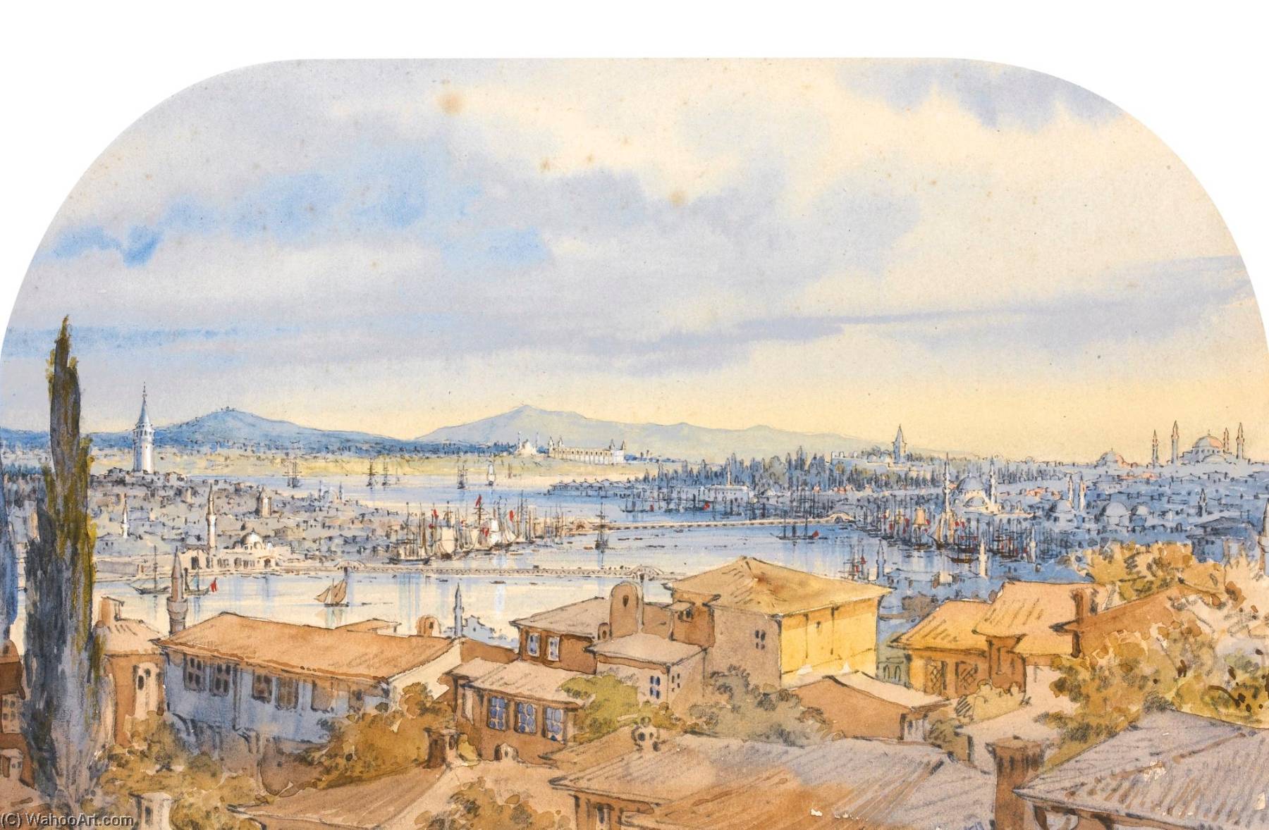 View Of The Golden Horn — Count Amadeo Preziosi