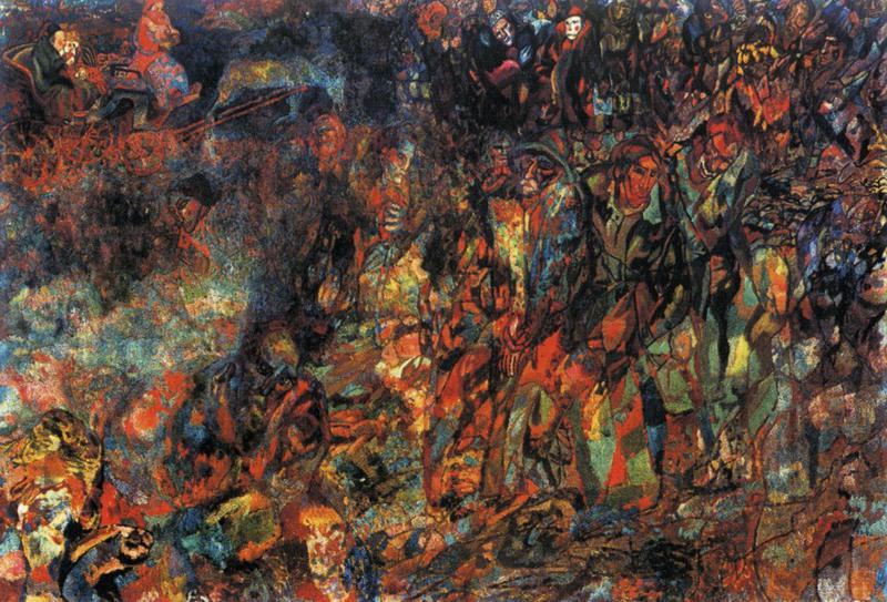 Bourgeois In A Carriage — Pavel Filonov