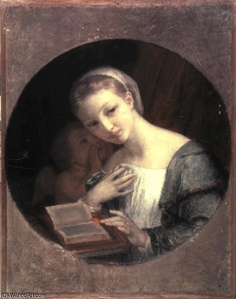 Madchen Und Amor — Charles Gabriel Gleyre
