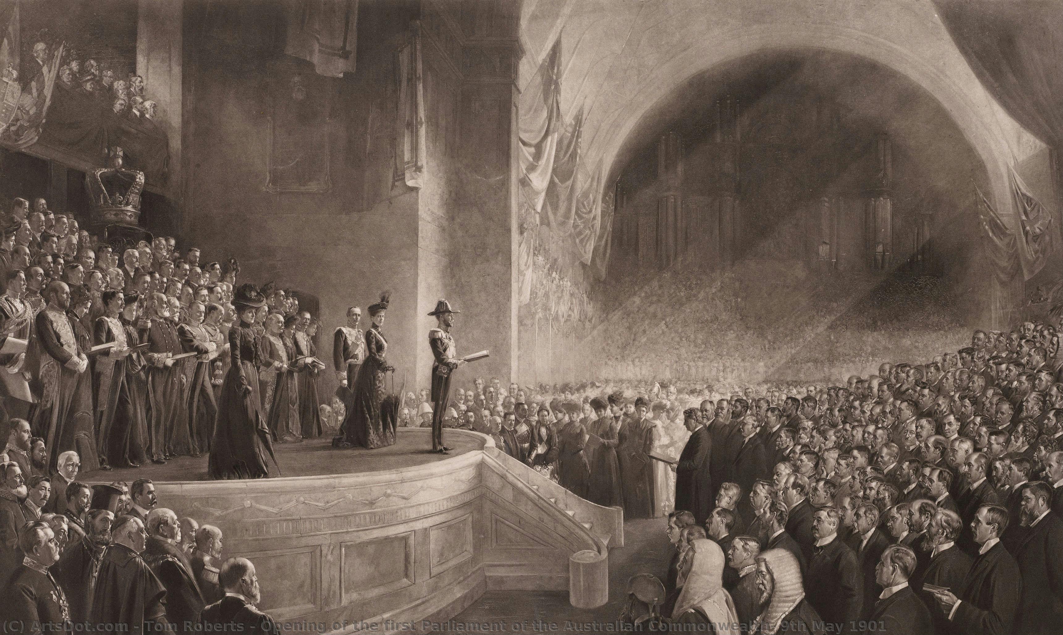 Opening Of The First Parliament Of The Australian Commonwealth, 9th May 1901 — Tom Roberts