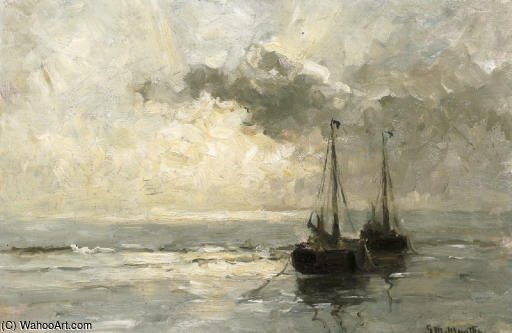 In The Surf At Sunset — Gerhard Arij Ludwig Morgenstje Munthe