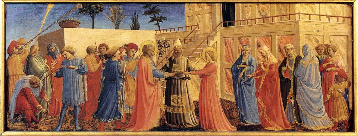 Die Vermählung Der Jungfrau — Fra Angelico