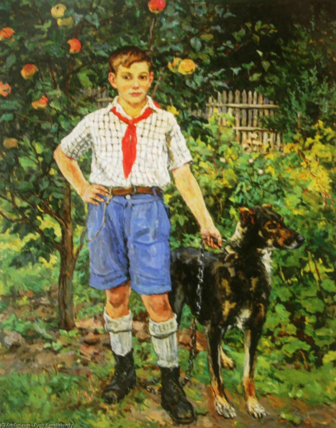 Andron With A Dog — Pjotr Konchalowski