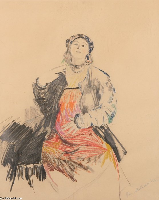 Portrait Of A Woman — Filipp Andreevich Maliavin