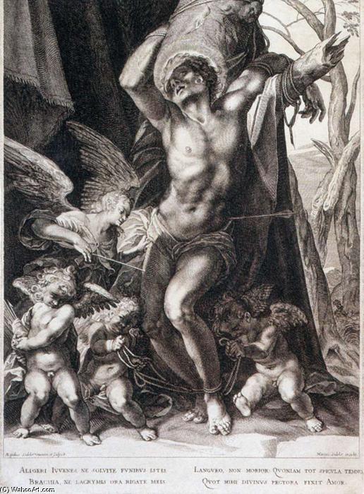 The Martyrdom Of St Sebastian — Aegidius Sadeler Ii