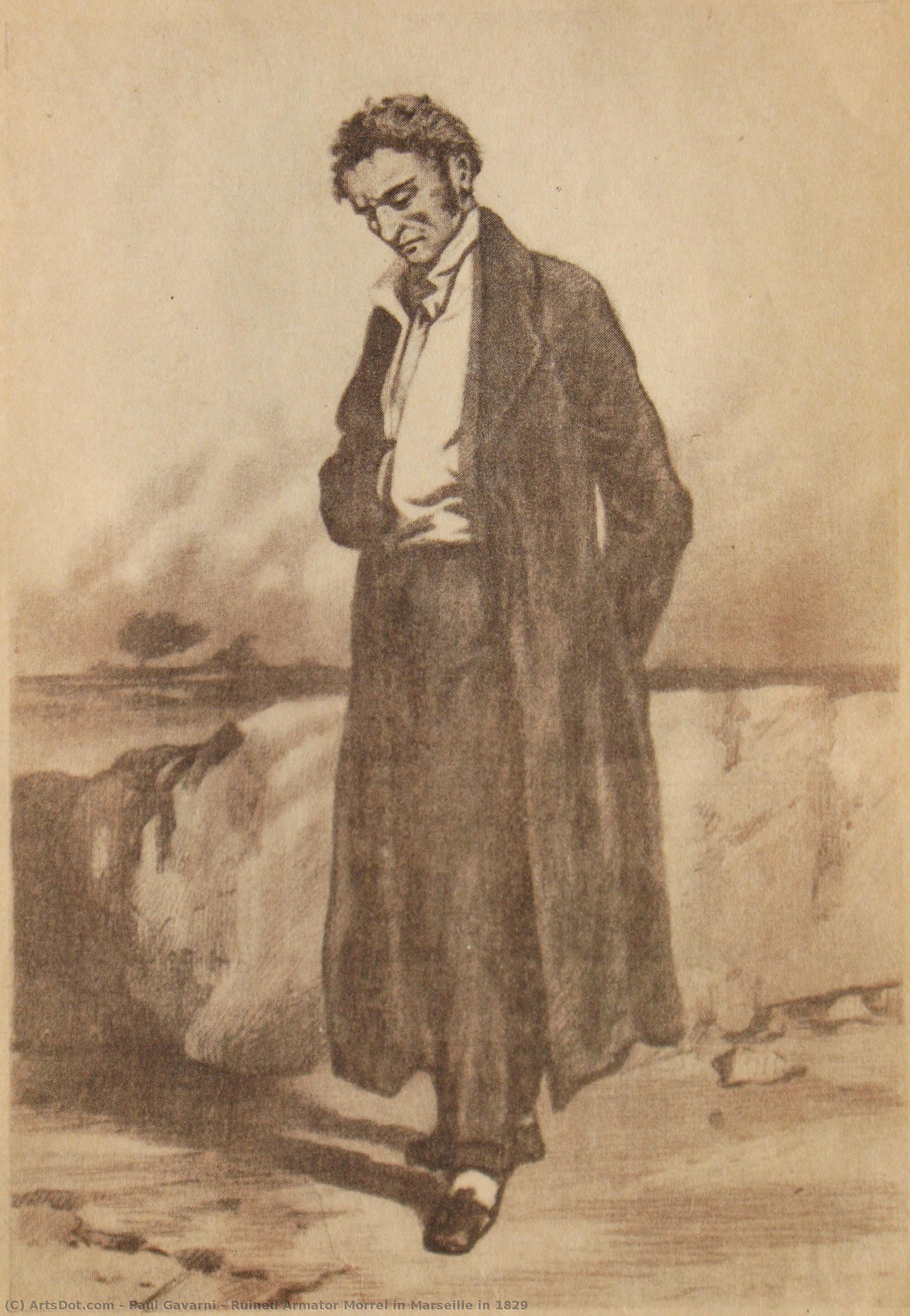 Ruined Armator Morrel In Marseille In 1829 — Paul Gavarni