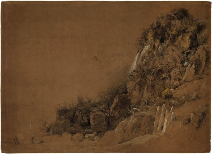 Cliff At Bonchurch — Jasper Francis Cropsey