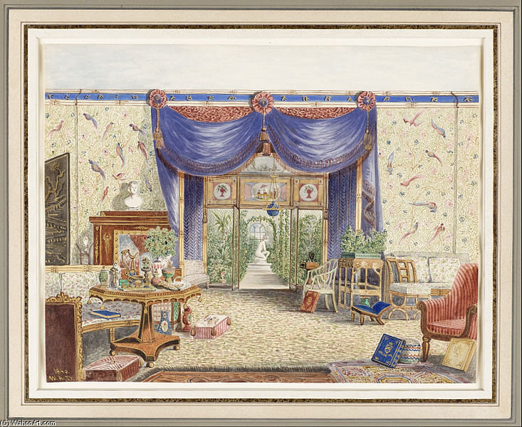 The Interior Of The Chinese Room, Looking Toward The Conservatory — William Alfred Delamotte
