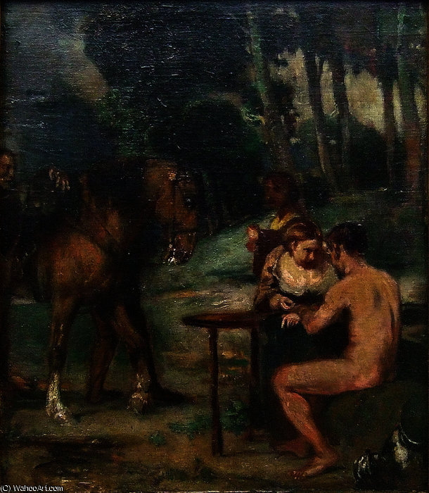 Abendliche Waldszene ) — Ганс Фон Марес