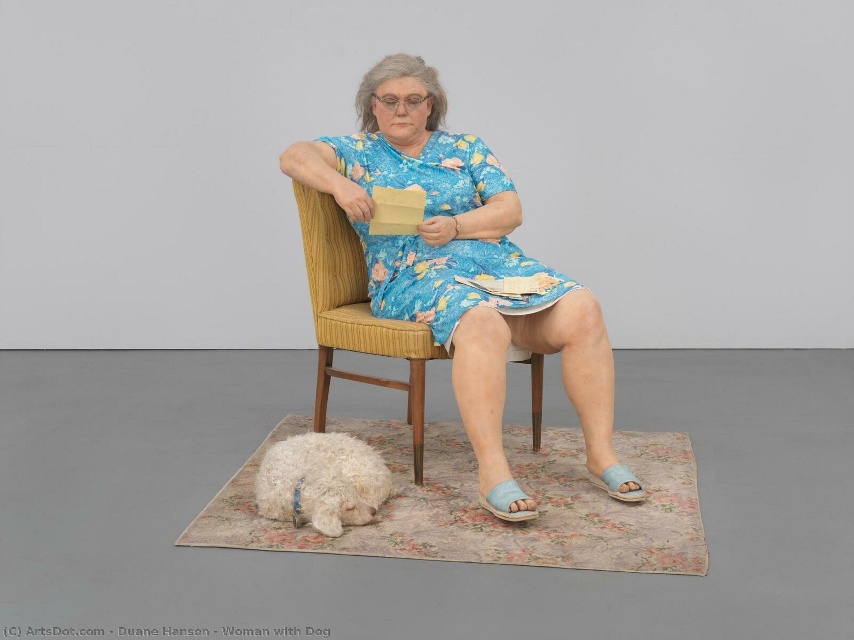 Woman With Dog — Duane Hanson