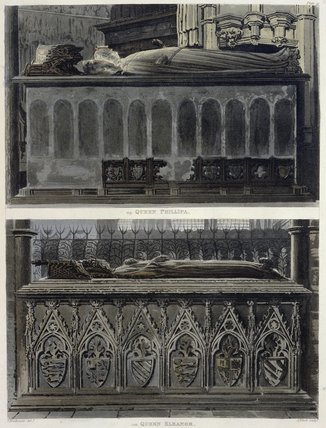 The Tombs Of Queen Philippa And Queen Eleanor — Frederick Mackenzie